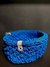 Cachepot Crochê Azul - Tam. M - comprar online