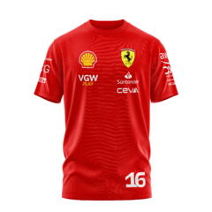 Remera Charles Leclerc Ferrari Fórmula 1 2024