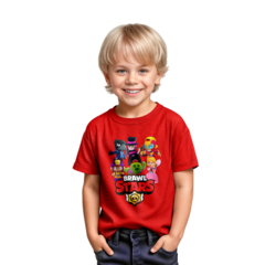 Remera Niño Niña Videojuego Brawl Stars D1 en internet