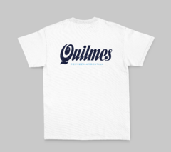 Remera Quilmes V1 - Logo Chico Adelante Logo Grande Dorso en internet