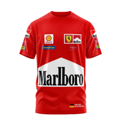 Remera Michael Schumacher Ferrari Marlboro F1 Algodón Fórmula 1