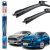 Par Palheta Limpador De Parabrisa Dianteiro Ford Fiesta 2013 Até 2019 Original Bosch