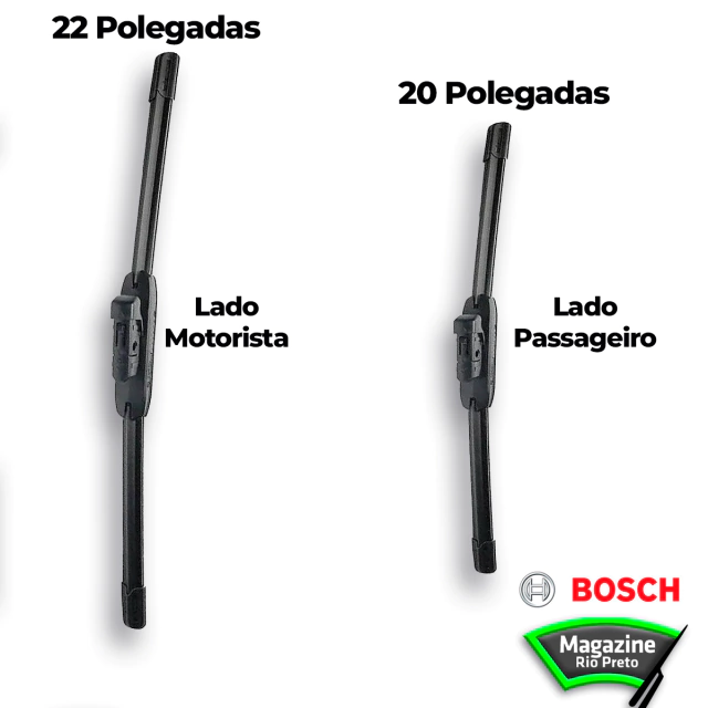Jogo de Palheta do Limpador do Parabrisa SD12 Bosch - 22/20 Polegadas
