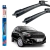 Jogo Palheta Dianteira Limpador Para-brisa Bosch Ford KA 2014 A 2022