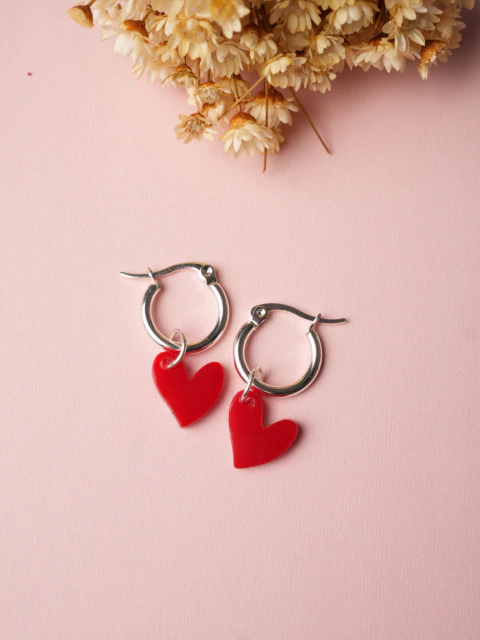 Aros mini corazones