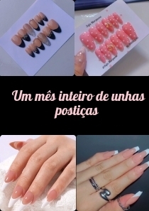 Pacote Um Mês De Unhas Postiças - comprar online
