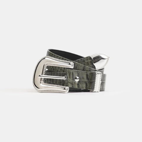 CROCO BELT - GREEN - comprar online