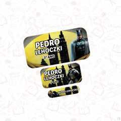 batman - Etiqueta Escolar