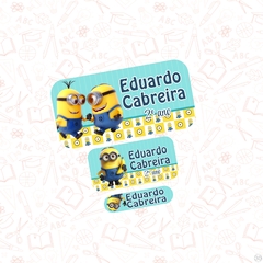 minions - Etiqueta Escolar