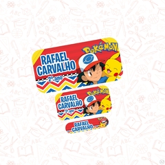 pokemon - Etiqueta Escolar