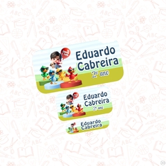 bento e toto - Etiqueta Escolar