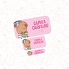Capivara - Etiqueta Escolar