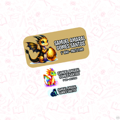 Dragão - Etiqueta Escolar - comprar online
