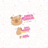 Capivara - Etiqueta Escolar