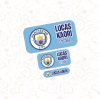 manchester city - Etiqueta Escolar