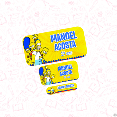 Os Simpsons - Etiqueta Escolar - comprar online