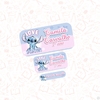 stitch - Etiqueta Escolar
