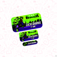 Hulk- Etiqueta Escolar - comprar online