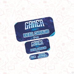 gamer - Etiqueta Escolar