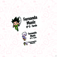 Hunter × Hunter - Etiqueta Escolar - comprar online