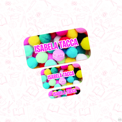 Pom Pom- Etiqueta Escolar - comprar online