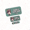 demon slayer - Etiqueta Escolar