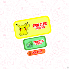 Pokemon - Etiqueta Escolar - comprar online