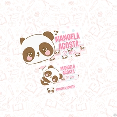pandinha - Etiqueta Escolar