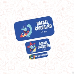 Tubarão Aloha - Etiqueta Escolar