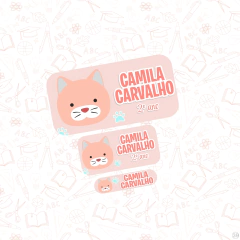 Zoo Gatinha Skip Hop - Etiqueta Escolar