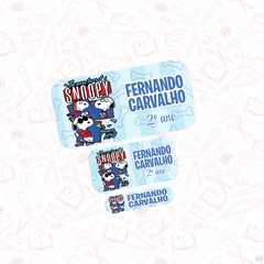 Snoopy - Etiqueta Escolar - comprar online