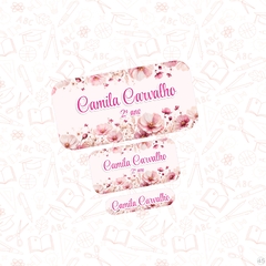 Flores - Etiqueta Escolar - comprar online