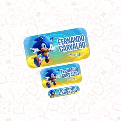 Sonic - Etiqueta Escolar - comprar online