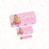 barbie - Etiqueta Escolar