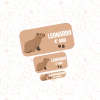 capivara - Etiqueta Escolar