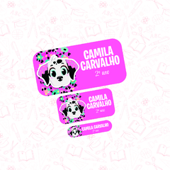 Dálmata Donuts - Etiqueta Escolar