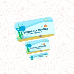 Fundo do Mar - Etiqueta Escolar
