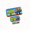 SUPER MARIO - Etiqueta Escolar