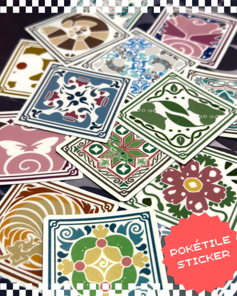 TAKE-DOWN SALE! - PokéTile Stickers! - buy online