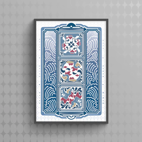 Print: "Poké Mosaic" - Totodile