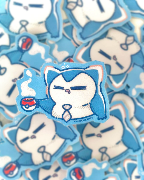 Sticker - "Grumpy Snorlax"