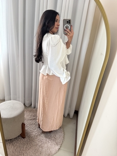 SAIA LONGA - BEGE CLARO - loja online