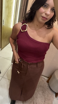 BLUSA OMBRO SÓ DETALHE ORGÂNICO - By Maria