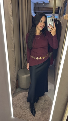 Imagem do BLUSA ASSIMÉTRICA CANELADA