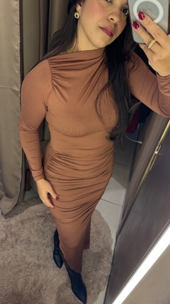 VESTIDO DRAPEADO - loja online