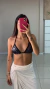 Top cortininha paetê chumbo