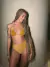 Hotpant cavado lurex dourado