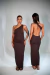 Vestido Iza chocolate na internet