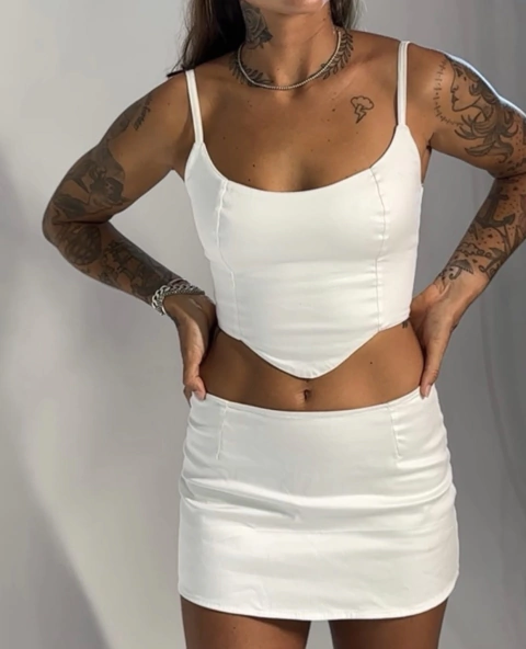 Mini Saia Fiorella off white