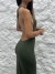 Vestido Iza verde militar - comprar online